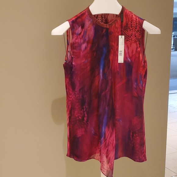 Elie Tahari Faya Silk Sleeveless Top NWT - Picture 6 of 10